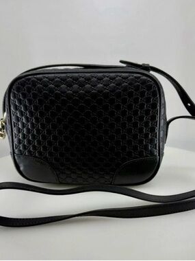 Gucci Microguccissima Black Leather
Camera Bag- Dust Bag Included